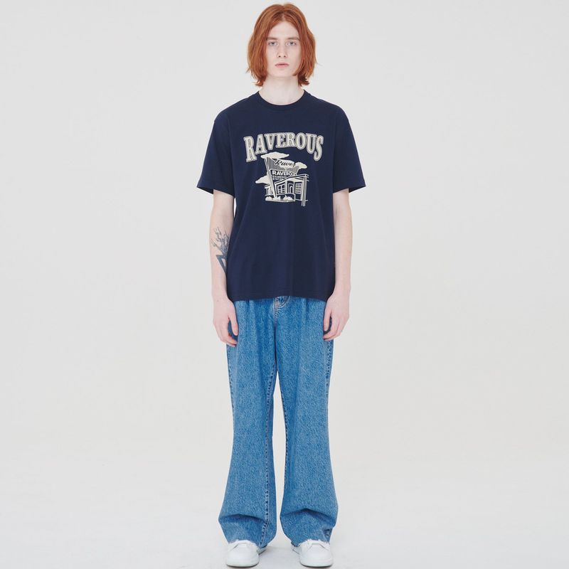 Service Station T-Shirt Navy