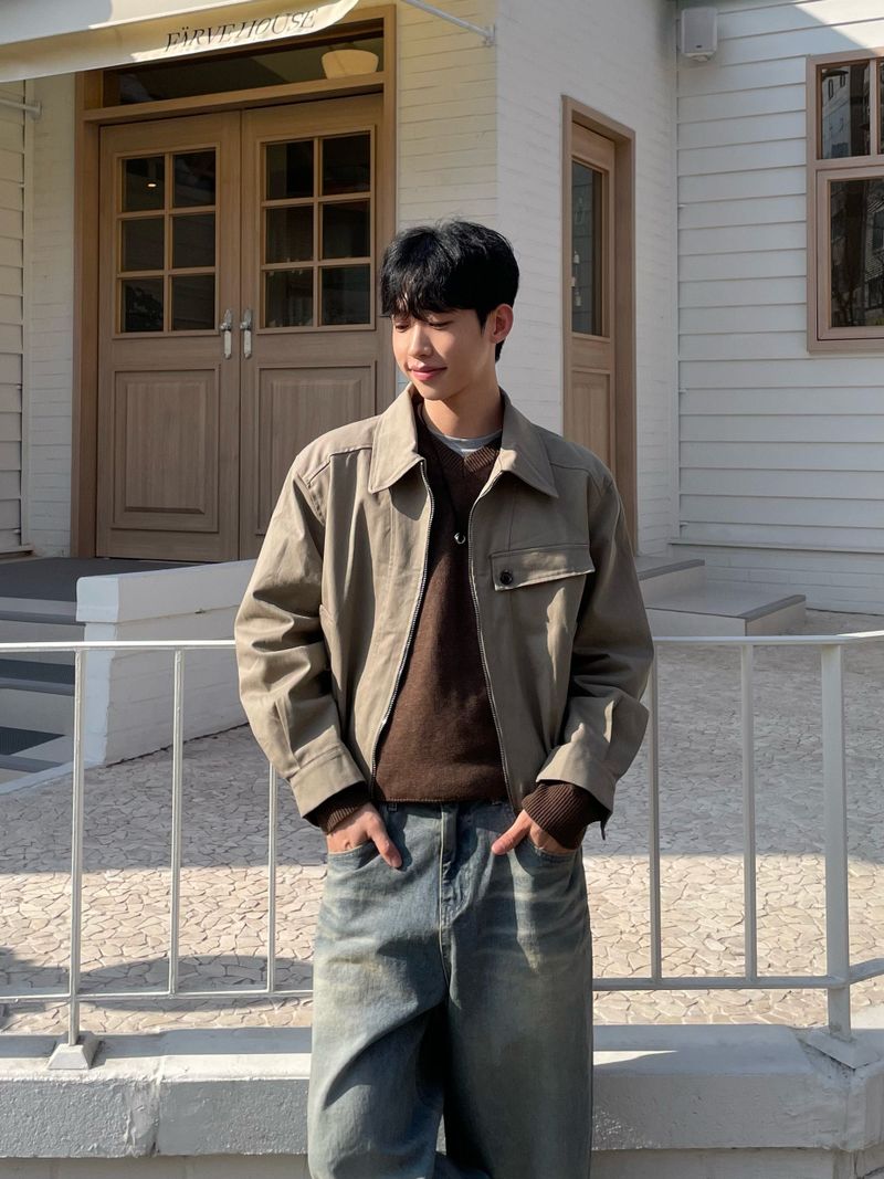 City Collar Blouson Jacket (2 Colors)