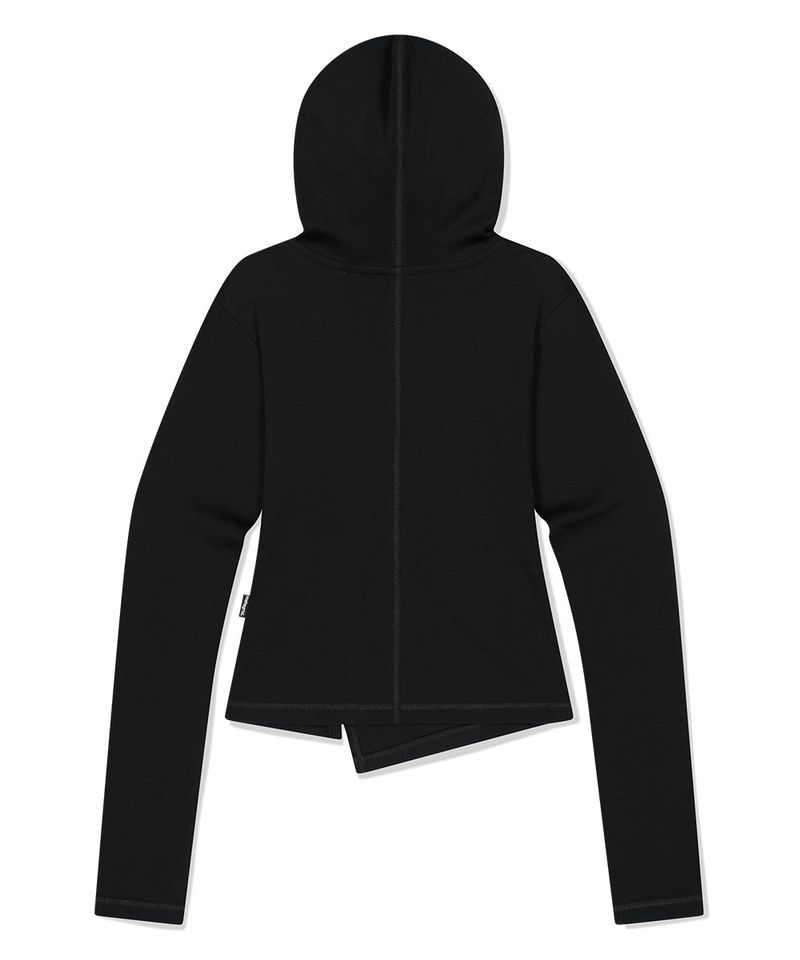CURVED SLIM HOODIE