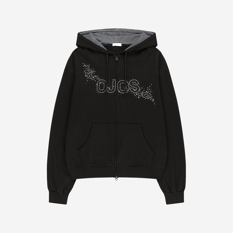 Hotfix Logo Hoodie Zip-up / Black