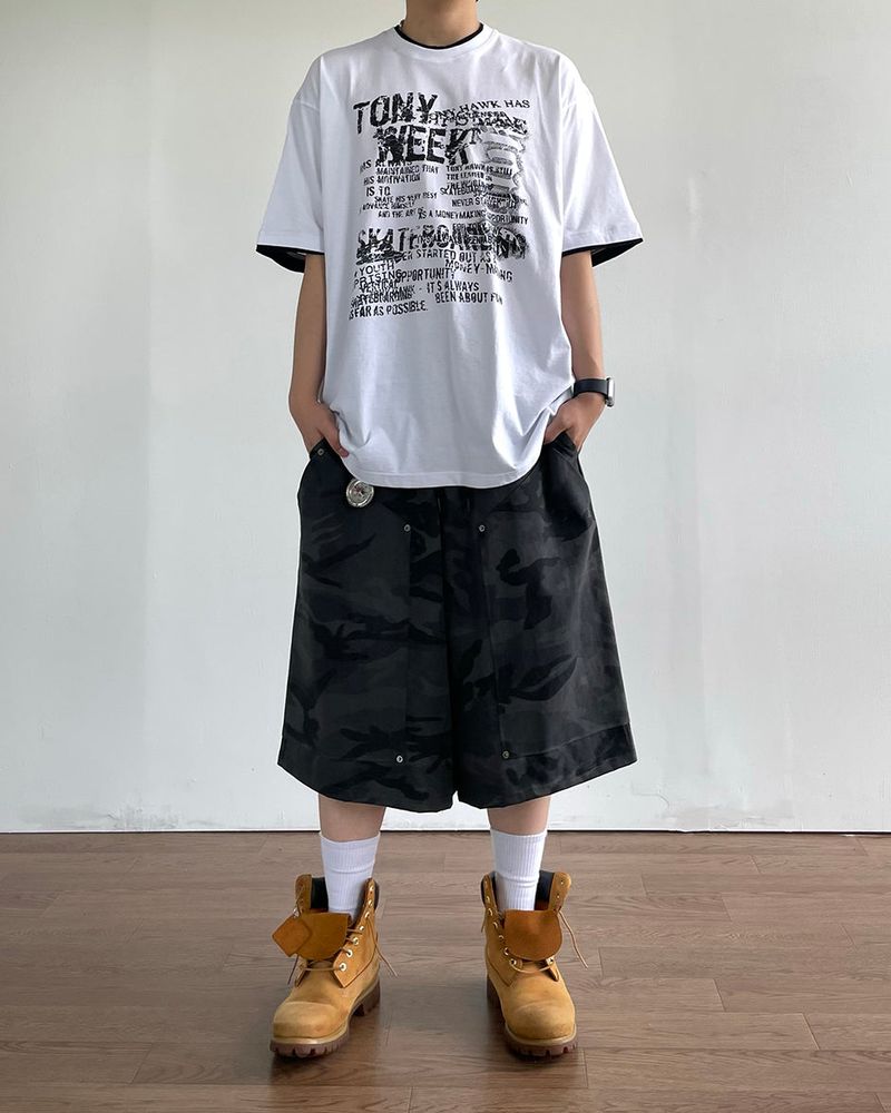 Tank Camo Bermuda Pants