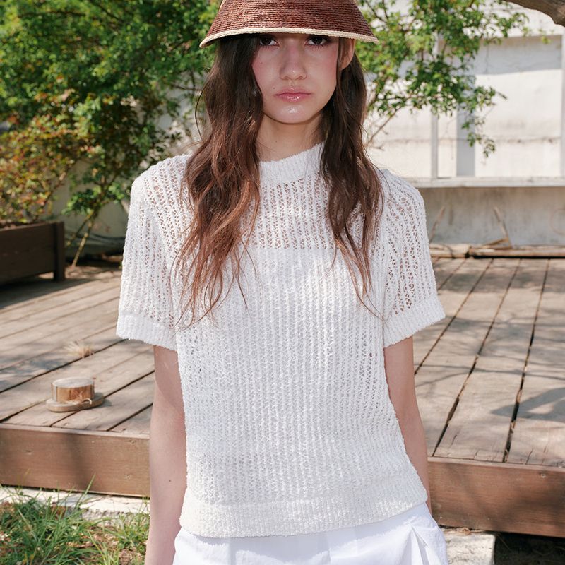 Melly Knit Top (White)