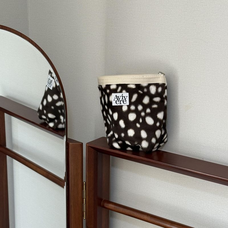 classic pouch_dalmatian brownwhite