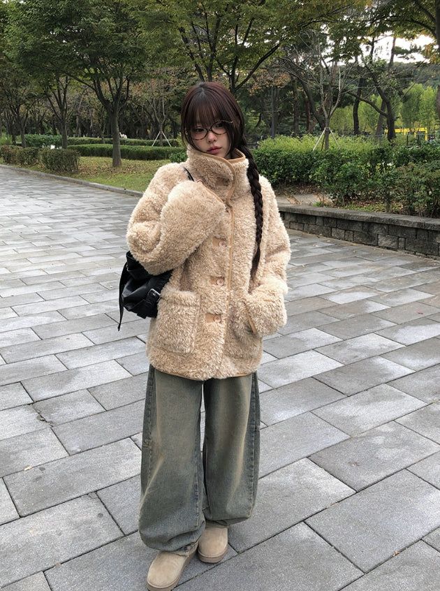 Nipper Cut Balloon Denim Wide Pants