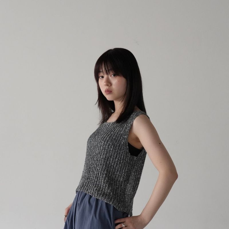 Uenui（ウニュイ）の「knit tank top（Tops）」