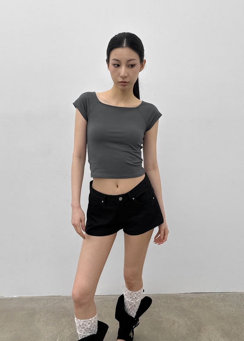 BLACKUP（ブラックアップ）の「[MADE] アンナスタッドコットンショーツ（パンツ）」