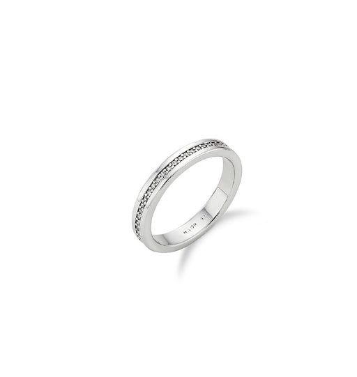 26SS★ [Premium Plating] Precise AB(W) Stone Line Ring