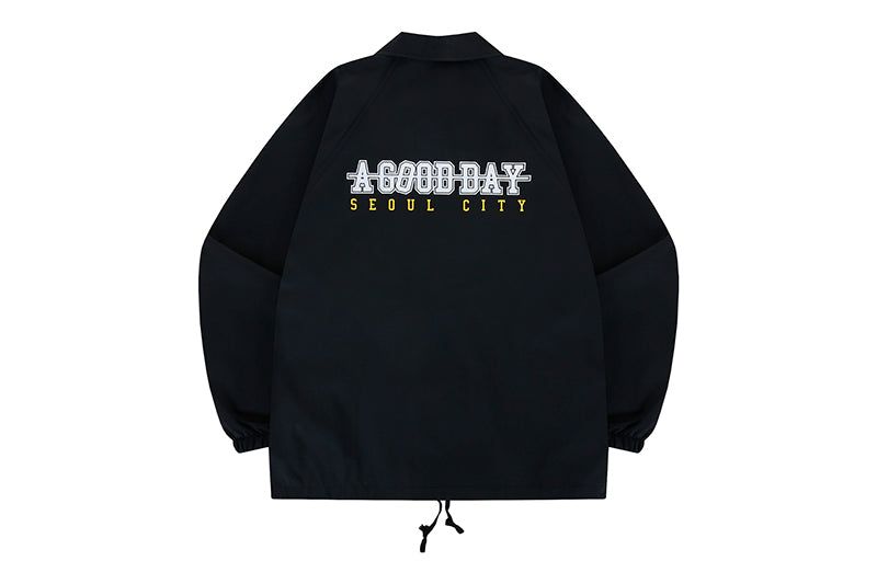 SMILE COACH JACKET (BLACK)