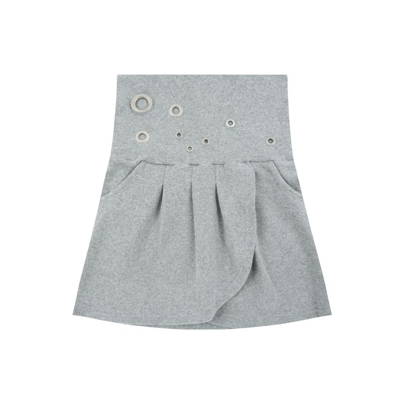 aldiyouu(アルディユー)の「Eyelet 2 - Way Wrap Skirt - Gray(Skirts)」