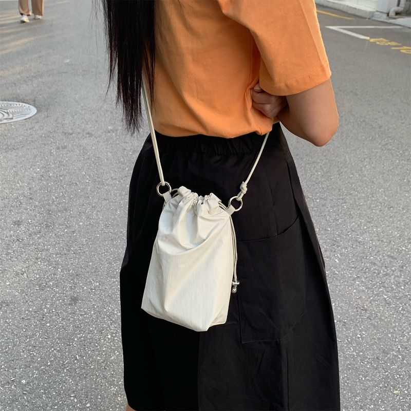 Glazed mini bag - BLACK / IVORY