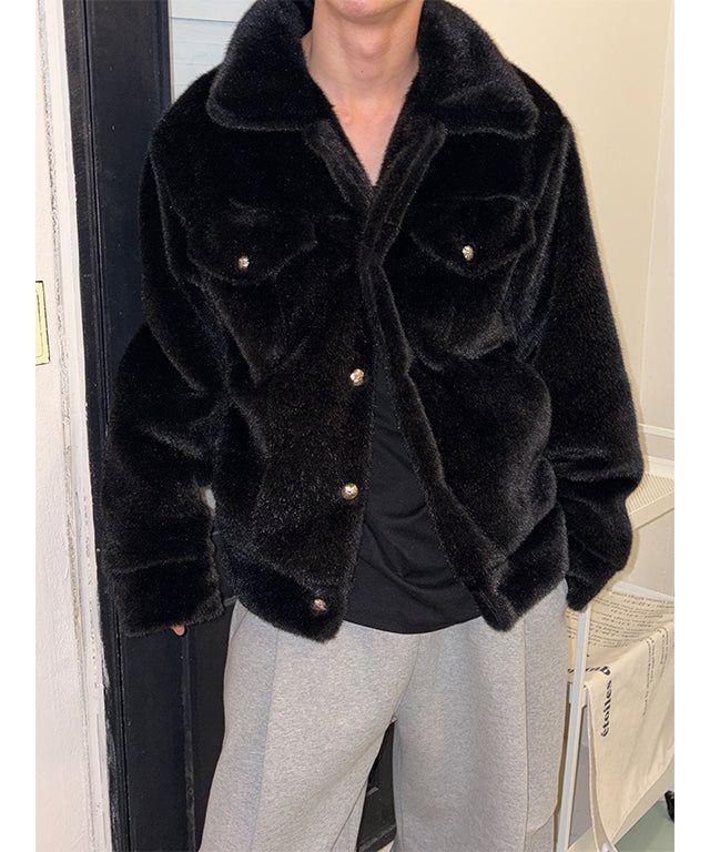 [F/W] Mink fur trucker jacket