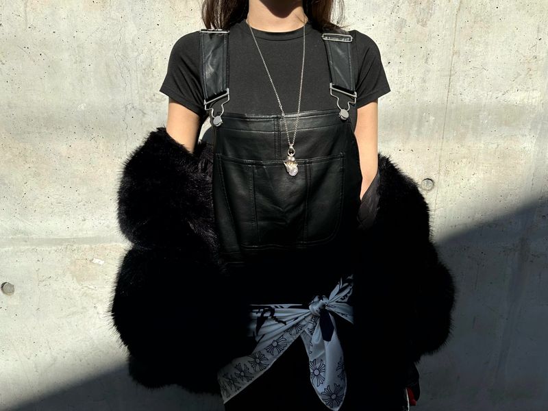 Leather overalls