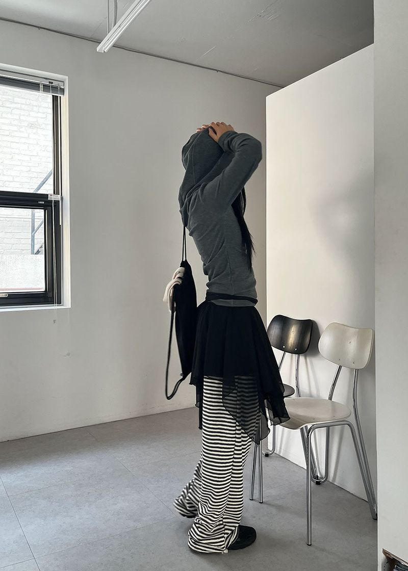 TERRY STRIPE PANTS