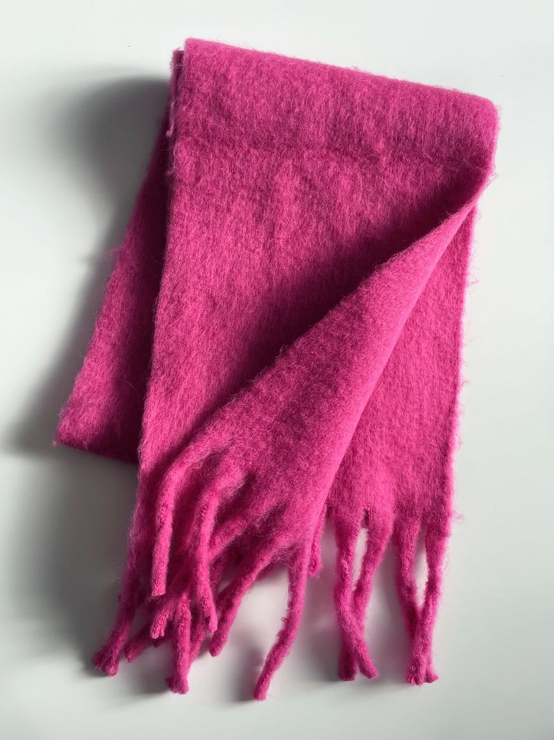 Warm tassel muffler 