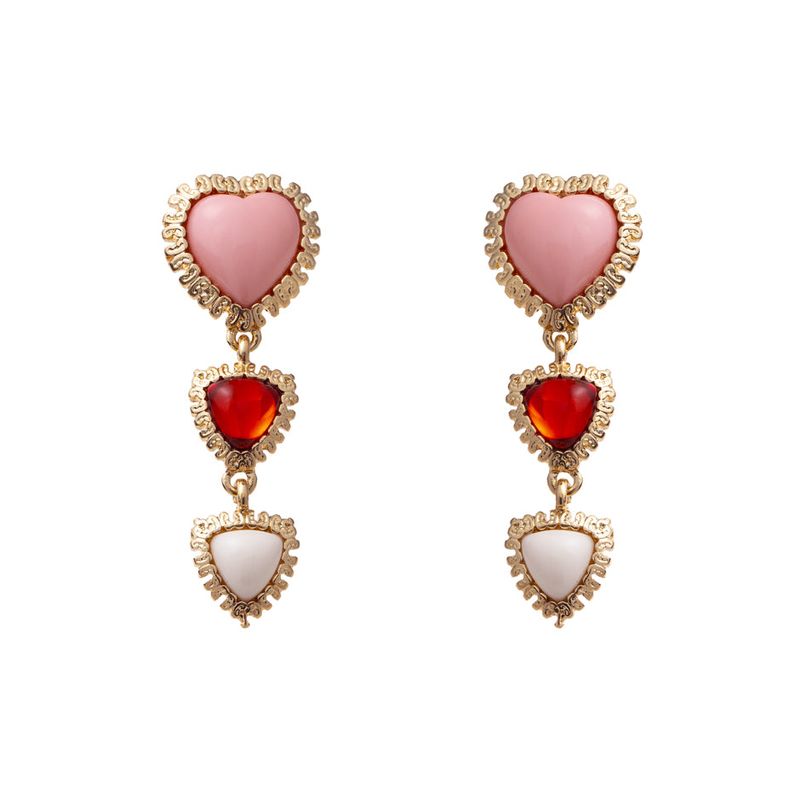 JAMIE&BELL(ジェイミーアンドベル)の「mini triple heart drop earrings(Accessories)」