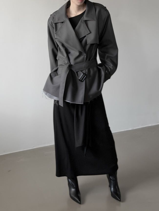 Bagel Short Trench Coat