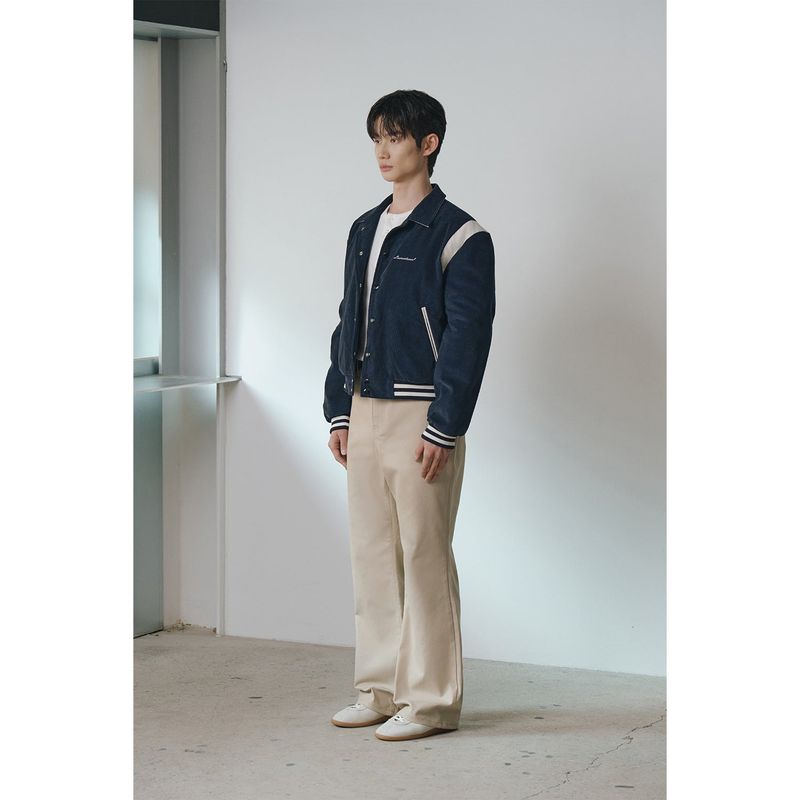 Signature varcity jacket(Navy)