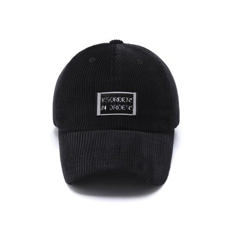 [ILLEDIT] CORDUROY LABEL BALLCAP BLACK