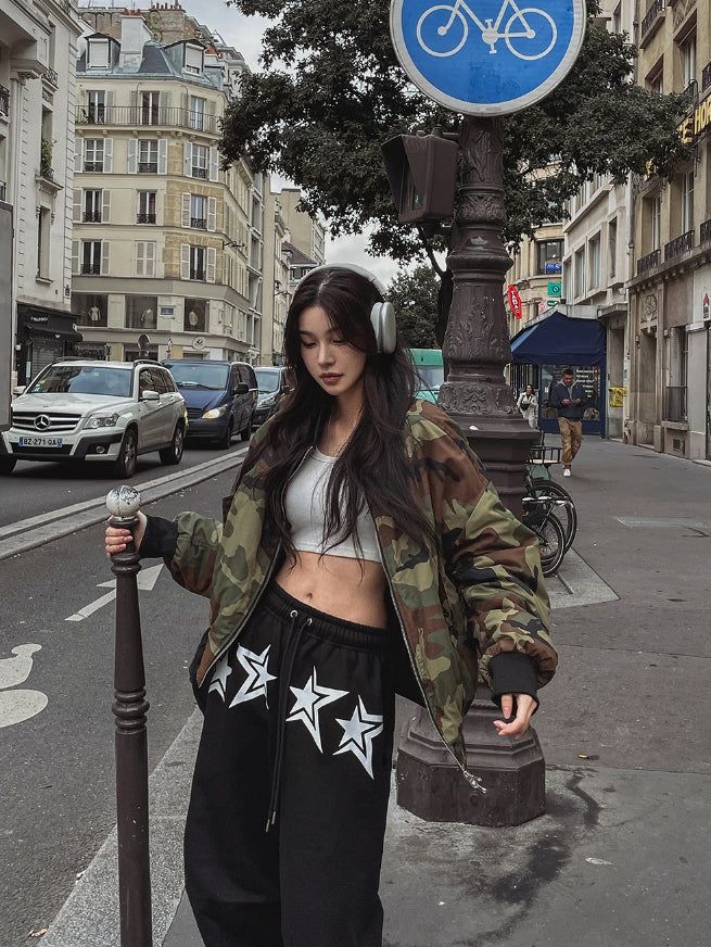 Terry Reversible Camo Flight Jumper