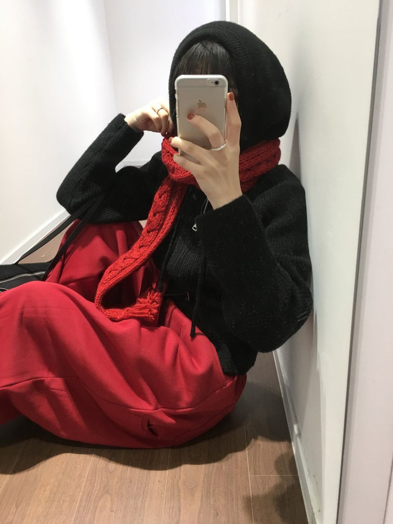 Knit Hoodie Zip-Up (3color)