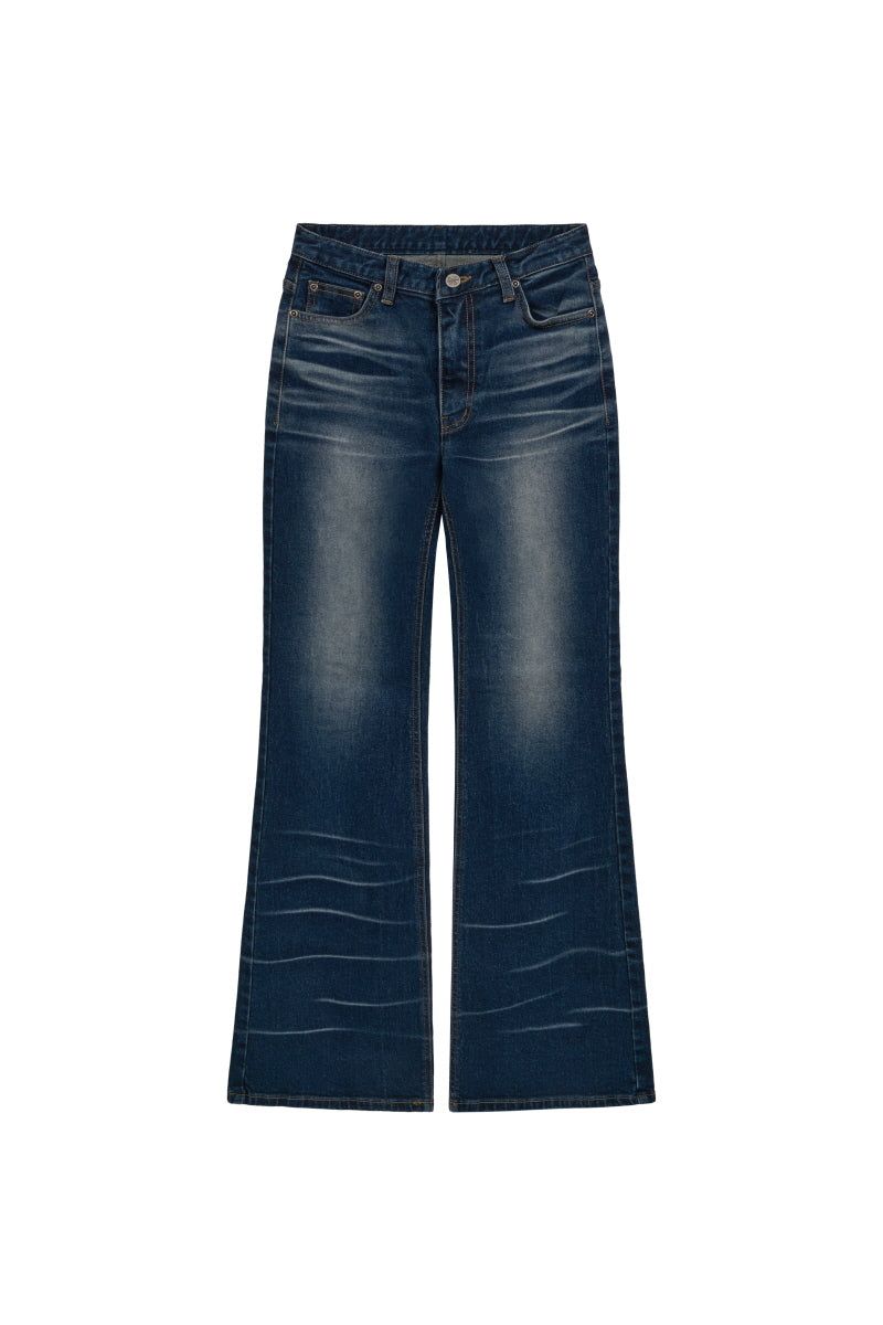 cross boots cut (blue)