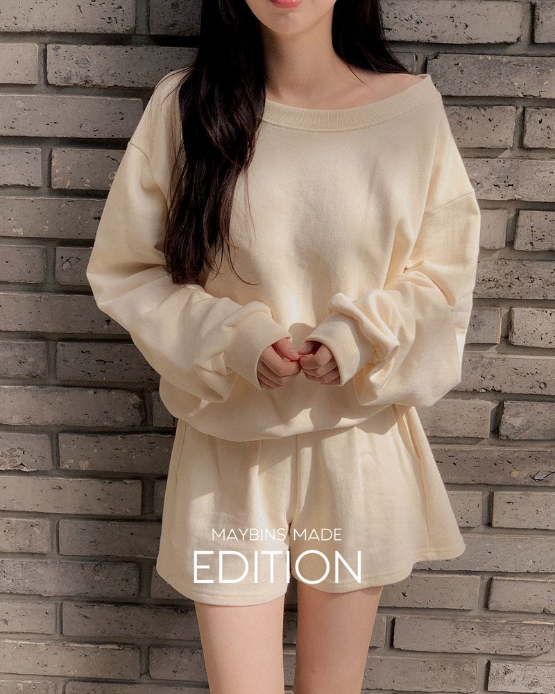 [MADE] Mir Sweatshirt & Short Pants Set