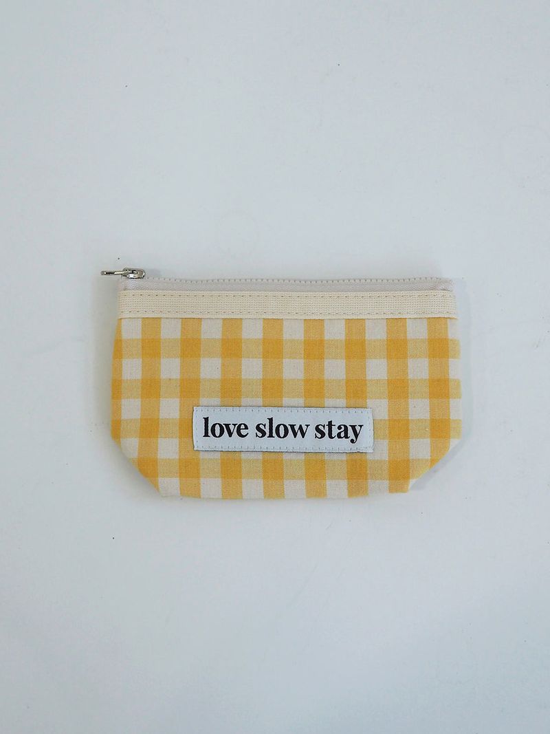 lss basic pouch (S size) _check yellow