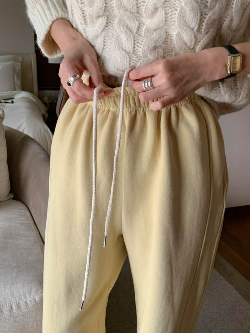 [Wool fleece] Eggdon string two-way pants