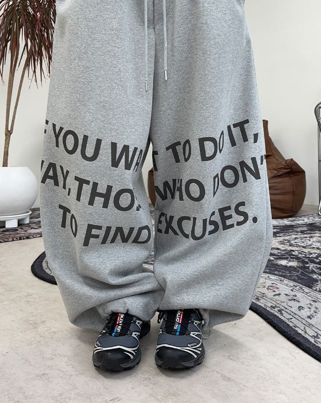 Freno Lettering Sweatpants
