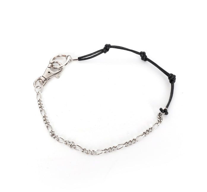 Ant leather layered bracelet