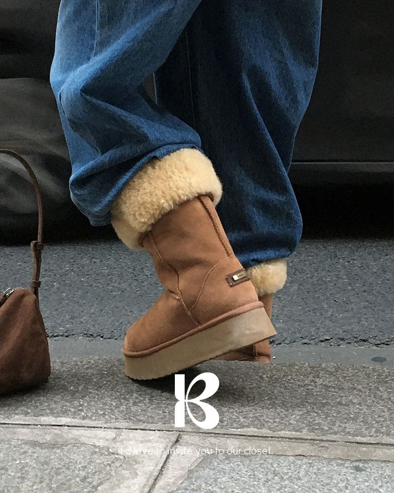 [ORIGINAL] After Platform Long Mouton Boots