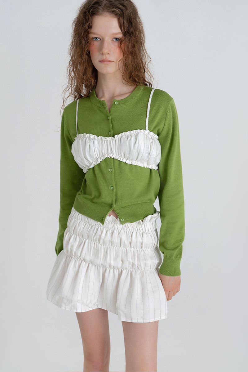 WITHOUTSUMMER（ウィズアウトサマー）の「Marche sleeveless top_stripe（Tops）」