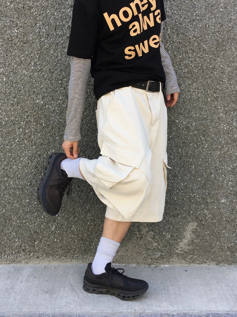Pog Cargo Bermuda Pants 3C