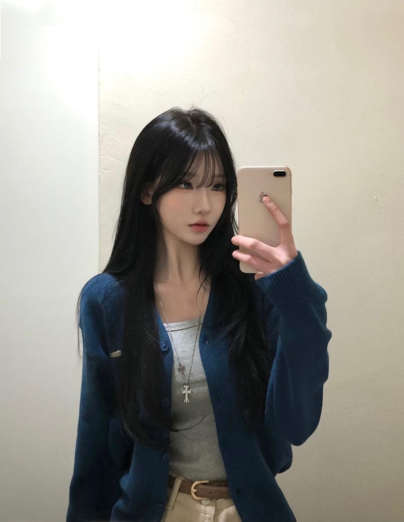 [bellide made] Merlin, Pendant V-neck Cardigan