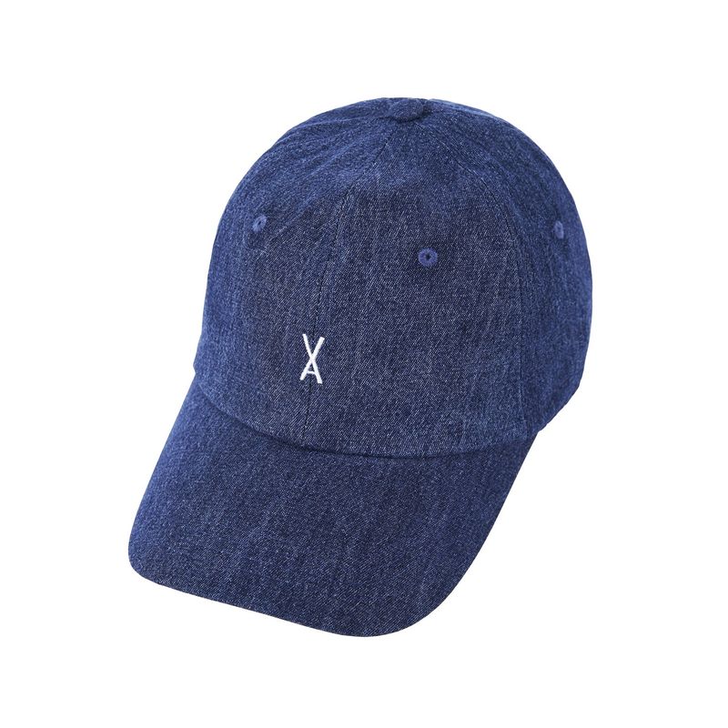 Varzar Logo Over Fit Denim Ball Cap indigo
