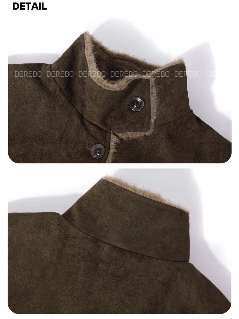 Modern Warm Suede Mustang Long Coat