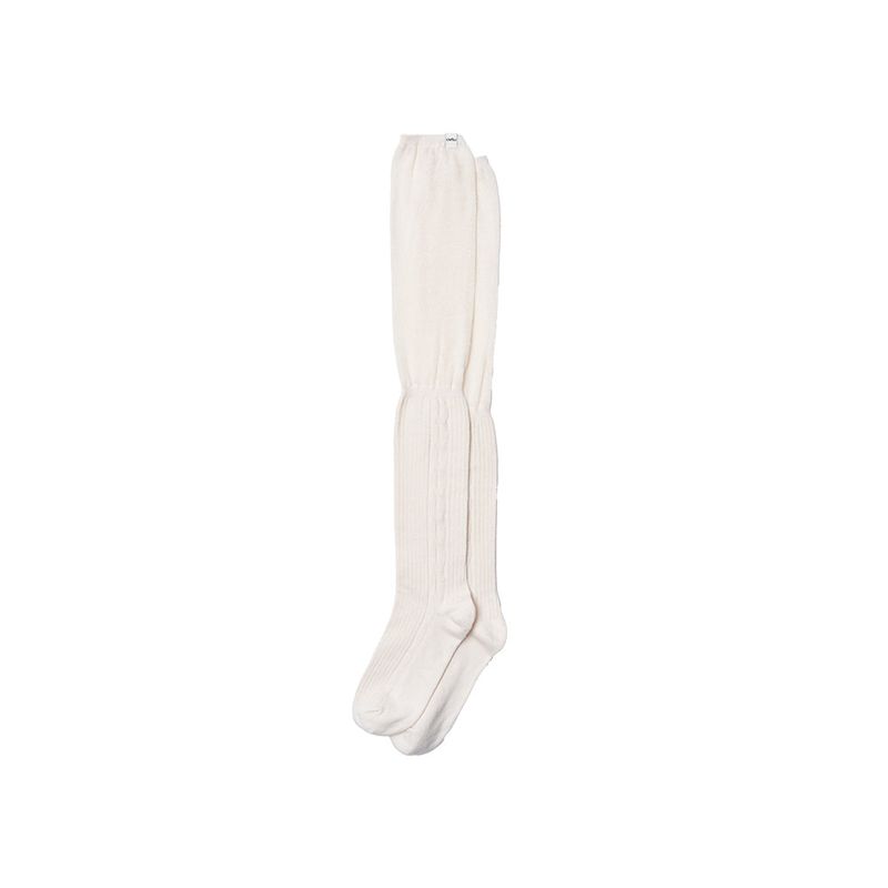 Ribbed Side-Line High Knee Socks_3 color