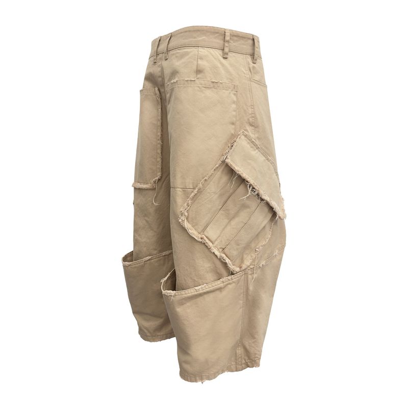 VTG BACK BOOTS CARGO SHORTS_BEIGE