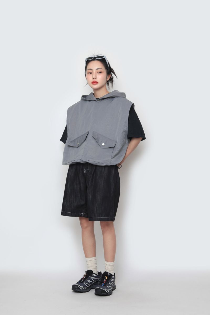 Bermuda banding half pants
