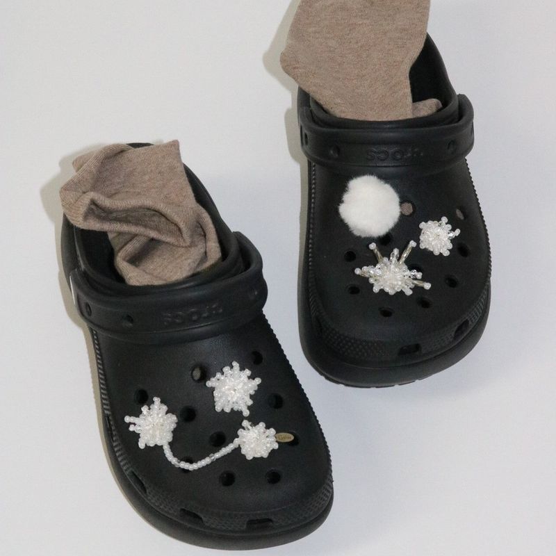 【MADE】snowflake shoe charm (M, 1pcs)