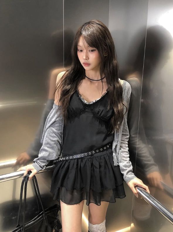anyonemore（エニーワンモアー）の「Sant Soft Lace Frill Cardigan（Tops）」