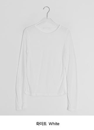 Kadohi Tencel Basic Layered Long Sleeve Tee