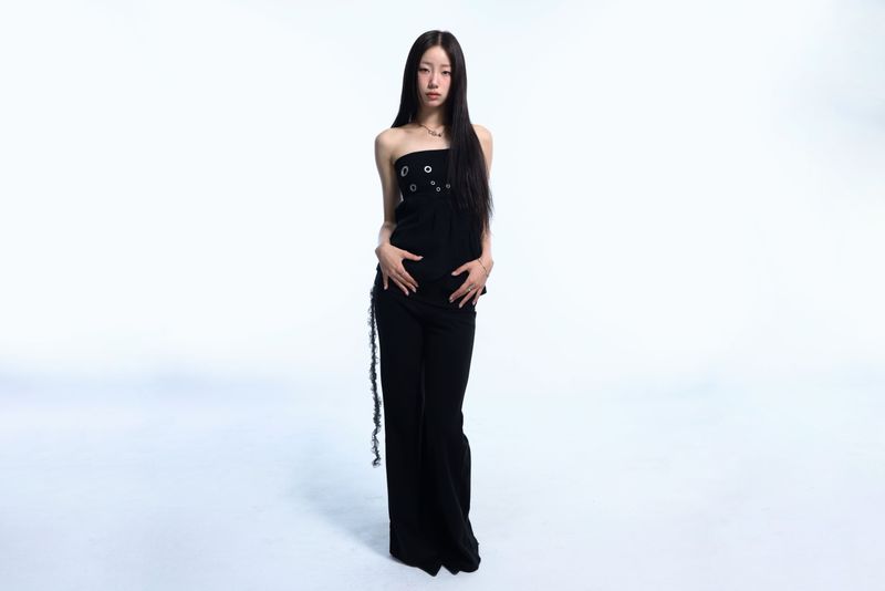 Eyelet 2 - Way Wrap Skirt - Black
