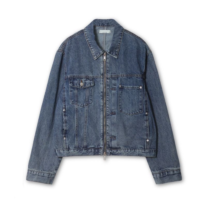 RU8314 Unbalanced Jean Jacket (2 colors)