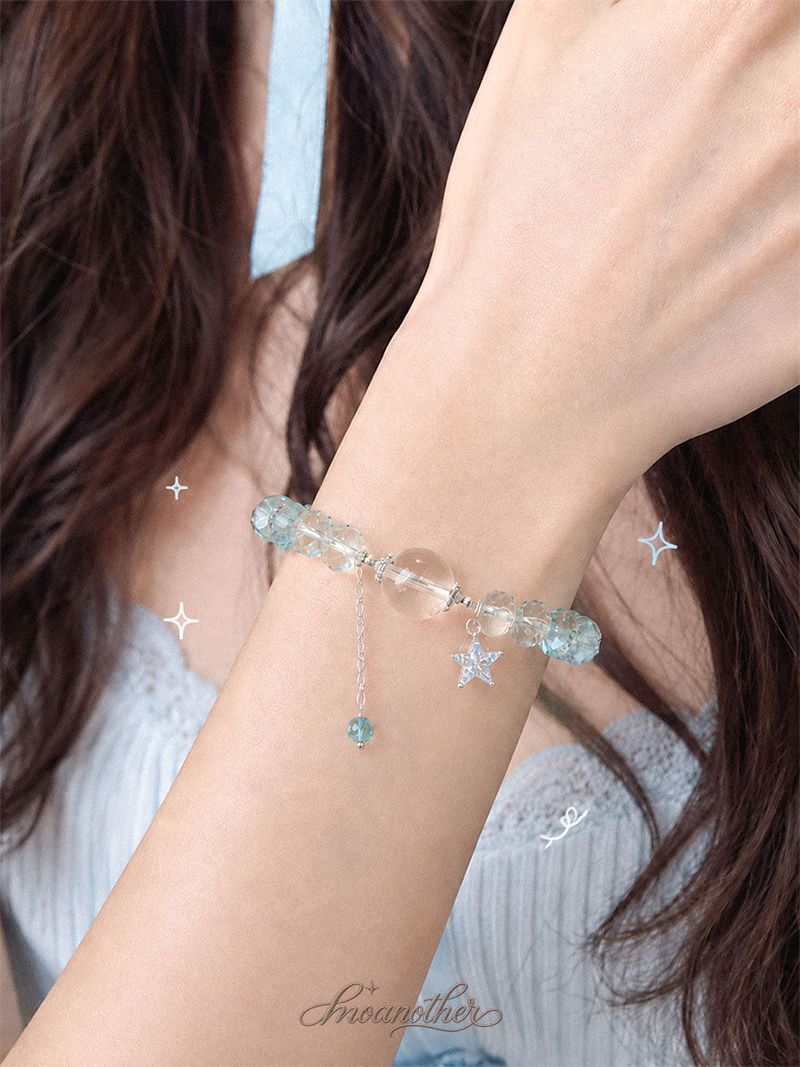 Aqua Star Crystal Bracelet