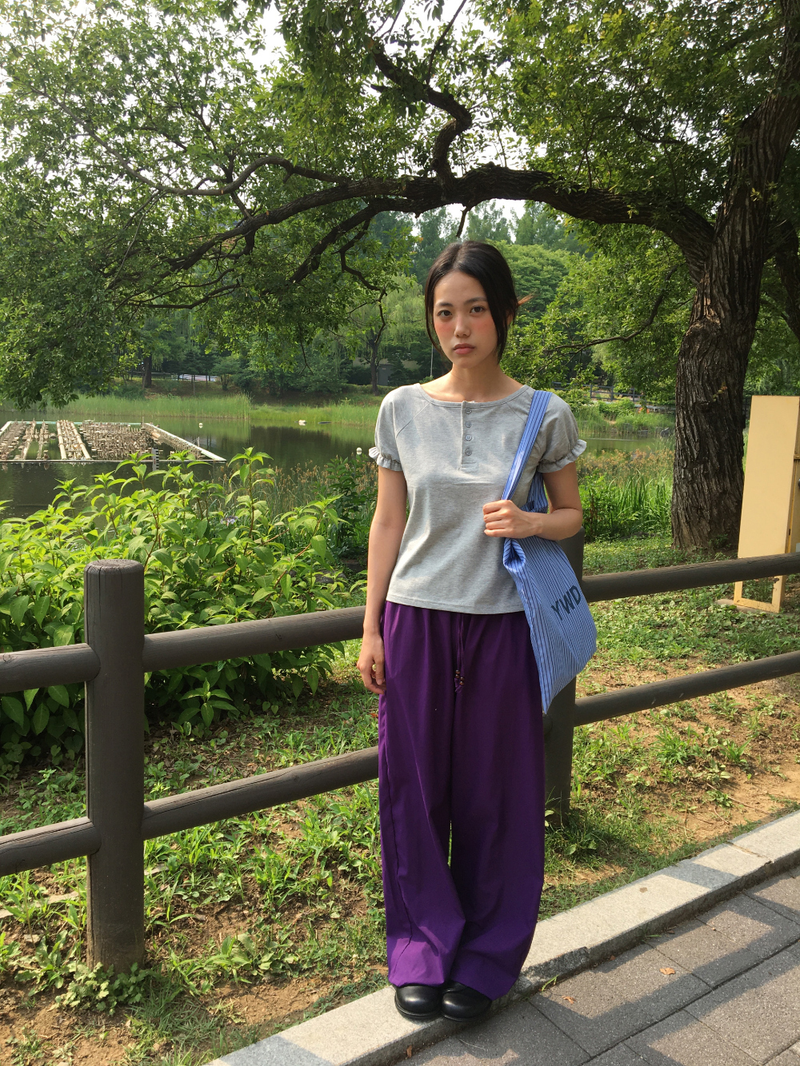 Park Wood String Pants (3color)