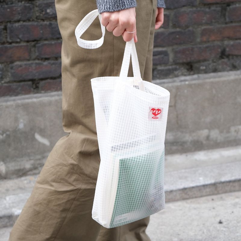 [MINMIN] USEFUL NYLON BAG (OFF WHITE)