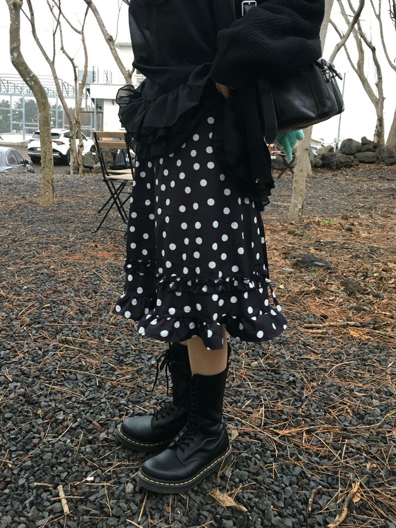 Popo Dot Frill Skirt (2c)