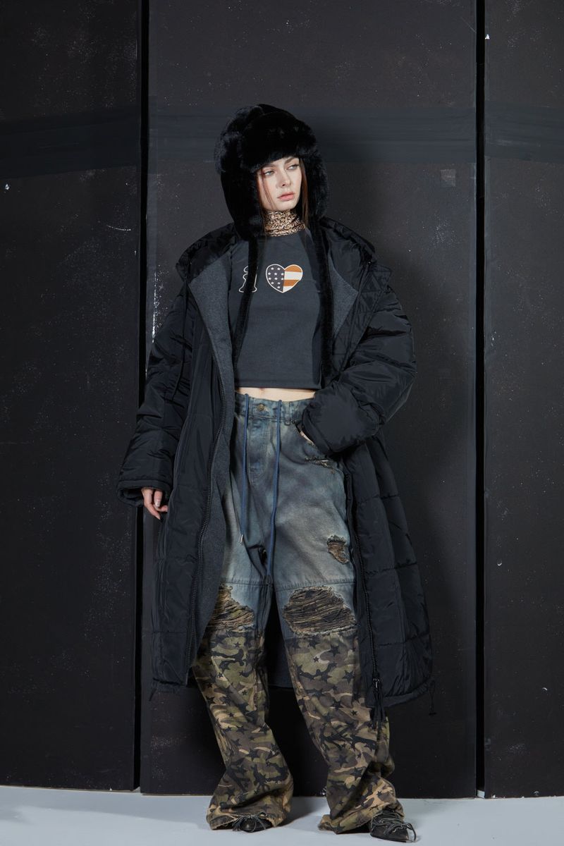 GL LONG PADDING -BLACK