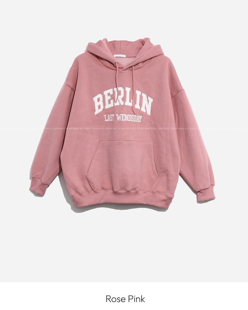 Overfit fleece hoodie
